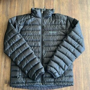 Marmot Men’s Highlander Down Jacket Size S, Black, Lightweight Puffer